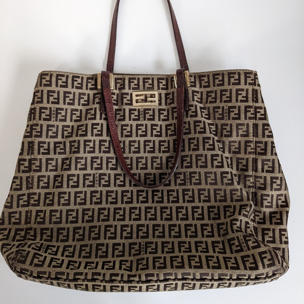 Fendi MINI tote small size monogram Top Handles tote 10x12